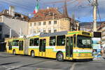 transN, La Chaux-de-Fonds - Nr. 117 - NAW/Hess Gelenktrolleybus (ex TN Neuchtel Nr. 117) am 15. Dezember 2023 in Neuchtel, Place Pury (Aufnahme: Martin Beyer)