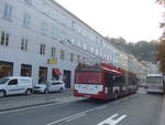 Solaris/630937/197366---obus-salzburg---nr (197'366) - OBUS Salzburg - Nr. 317/S 914 RK - Solaris Gelenktrolleybus (ex TC La Chaux-de-Fonds/CH Nr. 142) am 13. September 2018 in Salzburg, Hanuschplatz