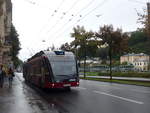 Solaris/631409/197492---obus-salzburg---nr (197'492) - OBUS Salzburg - Nr. 332/S 820 RT - Solaris Gelenktrolleybus am 14. September 2018 in Salzburg, Mozartsteg