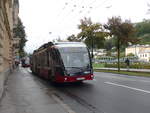 Solaris/631485/197522---obus-salzburg---nr (197'522) - OBUS Salzburg - Nr. 321/S 195 PW - Solaris Gelenktrolleybus am 14. September 2018 in Salzburg, Mozartsteg