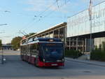 (197'572) - OBUS Salzburg - Nr. 348/S 709 TA - Solaris Gelenktrolleybus am 14. September 2018 in Salzburg, Messe