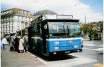 (022'505) - VBL Luzern - Nr. 176 - Volvo/Hess Gelenktrolleybus am 16. April 1998 in Luzern, Schwanenplatz