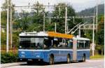 (034'325) - VBL Luzern - Nr. 172 - Volvo/Hess Gelenktrolleybus am 13. Juli 1999 in Luzern, Verkehrshaus