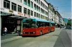 (046'605) - VB Biel - Nr. 62 - Volvo/R&J Gelenktrolleybus am 14. Mai 2001 in Biel, Guisanplatz