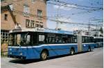 (067'830) - VBL Luzern - Nr. 165 - Volvo/Hess Gelenktrolleybus am 23. Mai 2004 in Luzern, Depot