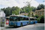 (067'834) - VBL Luzern - Nr. 165 - Volvo/Hess Gelenktrolleybus am 23. Mai 2004 in Luzern, Maihof
