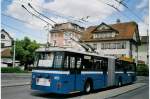 (067'906) - VBL Luzern - Nr. 165 - Volvo/Hess Gelenktrolleybus am 23. Mai 2004 in Kriens, Endstation