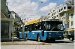 (067'910) - VBL Luzern - Nr. 165 - Volvo/Hess Gelenktrolleybus am 23. Mai 2004 in Emmenbrcke, Centralplatz