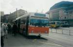 (016'500B) - TL Lausanne - Nr. 757 - NAW/Lauber Trolleybus am 16. Mrz 1997 beim Bahnhof Lausanne