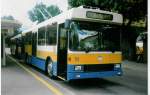 (019'921) - TC La Chaux-de-Fonds - Nr. 113 - NAW/Hess Trolleybus am 7. Oktober 1997 beim Bahnhof La Chaux-de-Fonds