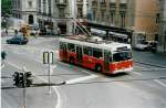 NAW/218724/033619---tl-lausanne---nr (033'619) - TL Lausanne - Nr. 781 - NAW/Lauber Trolleybus am 7. Juli 1999 in Lausanne, Place Riponne