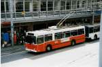 NAW/218737/033633---tl-lausanne---nr (033'633) - TL Lausanne - Nr. 764 - NAW/Lauber Trolleybus am 7. Juli 1999 in Lausanne, Place Riponne