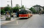 (033'803) - TL Lausanne - Nr. 758 - NAW/Lauber Trolleybus am 7. Juli 1999 in Lausanne, Riponne
