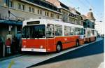 NAW/223803/039501---tl-lausanne---nr (039'501) - TL Lausanne - Nr. 780 - NAW/Lauber Trolleybus am 5. Mrz 2000 beim Bahnhof Lausanne