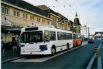 (058'407) - TL Lausanne - Nr. 762 - NAW/Lauber Trolleybus am 1. Januar 2003 beim Bahnhof Lausanne