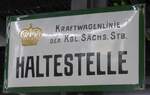 dresden/746984/182930---altes-haltestellenschild-am-8 (182'930) - Altes Haltestellenschild am 8. August 2017 in Dresden, Verkehrsmuseum