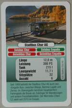 Thun/828650/256059---quartett-spielkarte-mit-solobus-engadin (256'059) - Quartett-Spielkarte mit Solobus Engadin am 9. Oktober 2023 in Thun