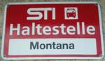 sti-3/741036/136763---sti-haltestellenschild---goldiwil-montana (136'763) - STI-Haltestellenschild - Goldiwil, Montana - am 20. November 2011