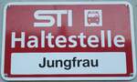 sti-3/741120/136767---sti-haltestellenschild---goldiwil-jungfrau (136'767) - STI-Haltestellenschild - Goldiwil, Jungfrau - am 21. November 2011