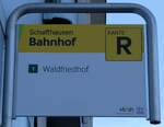 vbsh-2/899729/281106---vbsh-haltestellenschild---schaffhausen-bahnhof (281'106) - vb/sh-Haltestellenschild - Schaffhausen, Bahnhof - am 10. Oktober 2025