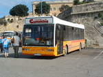 la-valetta/713463/fby-8051997-optare-exceloptare-b45fnew-to FBY 805
1997 Optare Excel
Optare B45F

New to Malta, one of the first low floor buses trialled on the island.  It had a tendency to crack windscreens, owing to the rough roads.  The front end was rebuilt to strengthen it locally.

Photographed in the Bus Station in Valletta, 19th November 2008.
