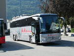 Schweiz/782219/238084---aus-oesterreich-kk-busreisen (238'084) - Aus Oesterreich: k&k Busreisen, Hornstein - EU STAR 1 - Mercedes am 16. Juli 2022 beim Bahnhof Martigny