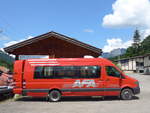 AFA Adelboden/667290/207941---afa-adelboden---nr (207'941) - AFA Adelboden - Nr. 29/BE 173'525 - Mercedes am 14. Juli 2019 beim Bahnhof Lenk