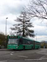 (159'847) - BVB Basel - Nr. 734/BS 3234 - Mercedes (ex VAG Freiburg/D Nr. 933) am 11. April 2015 in Gempen, Gempenfluh