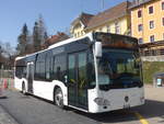 CarPostal Ouest/732797/224716---interbus-yverdon---nr (224'716) - Interbus, Yverdon - Nr. 46/NE 231'046 - Mercedes (ex Oesterreich) am 2. April 2021 beim Bahnhof La Sagne (Einsatz CarPostal)