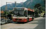 (014'229) - SBC Chur - Nr. 11/GR 97'511 - Volvo/Lauber (ex Roth, Chur Nr. 18) am 2. Juli 1996 beim Bahnhof Chur