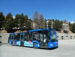 (233'676) - Engadin Bus, St. Moritz - Nr. 111/GR 100'111 - Mercedes am 10. Mrz 2022 beim Bahnhof St. Moritz