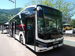 SBC Chur/779637/237170---engadin-bus-st-moritz (237'170) - Engadin Bus, St. Moritz - Nr. 5/GR 97'505 - MAN am 12. Juni 2022 beim Bahnhof Landquart