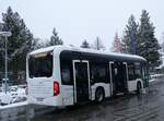 evobus-kloten/840760/259712---daimler-buses-winterthur-- (259'712) - Daimler Buses, Winterthur - VS 565'808 - eMercedes am 27. Februar 2024 in Saas-Fee, Busterminal (Einsatz PostAuto)