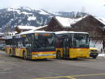 (223'450) - Kbli, Gstaad - BE 104'023 - Setra (ex Nr. 1) am 7. Februar 2021 beim Bahnhof Gstaad