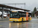 (245'065) - Kbli, Gstaad - BE 104'023/PID 5203 - Setra (ex Nr. 1) am 15. Januar 2023 beim Bahnhof Gstaad