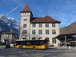niederer-filzbach/689453/214198---niederer-filzbach---nr (214'198) - Niederer, Filzbach - Nr. 3/GL 61 - Mercedes am 15. Februar 2020 beim Bahnhof Glarus