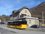 niederer-filzbach/689456/214202---niederer-filzbach---nr (214'202) - Niederer, Filzbach - Nr. 3/GL 61 - Mercedes am 15. Februar 2020 beim Bahnhof Nfels-Mollis