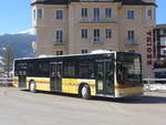 (223'861) - STI Thun - Nr. 129/BE 800'129 - MAN am 28. Februar 2021 beim Bahnhof Grindelwald (Einsatz Grindelwaldbus)