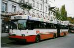 (027'725) - WV Winterthur - Nr. 125 - Saurer/FHS Gelenktrolleybus am 24. Oktober 1998 beim Hauptbahnhof Winterthur