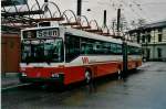 (030'932) - WV Winterthur - Nr. 160 - Mercedes Gelenktrolleybus am 18. April 1999 beim Hauptbahnhof Winterthur