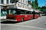 (041'432) - WV Winterthur - Nr. 130 - Saurer/FHS Gelenktrolleybus am 19. Juni 2000 beim Hauptbahnhof Winterthur