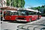 (041'523) - WV Winterthur - Nr. 130 - Saurer/FHS Gelenktrolleybus am 19. Juni 2000 beim Hauptbahnhof Winterthur