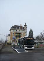 Arbon/908471/284204---tga-arbon-eurobus-- (284'204) - TGA, Arbon (Eurobus) - TG 686 - eKarsan am 16. Januar 2026 beim Bahnhof Arbon