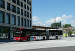 (251'527) - TPF Fribourg - Nr. 858/FR 300'291 - Mercedes am 15. Juni 2023 beim Bahnhof Bulle