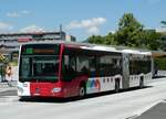 (251'528) - TPF Fribourg - Nr. 854/FR 300'447 - Mercedes am 15. Juni 2023 beim Bahnhof Bulle