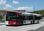 (251'533) - TPF Fribourg - Nr. 852/FR 300'445 - Mercedes am 15. Juni 2023 beim Bahnhof Bulle