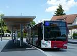 (251'543) - TPF Fribourg - Nr. 852/FR 300'445 - Mercedes am 15. Juni 2023 beim Bahnhof Bulle