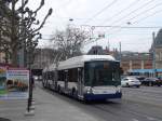 (159'154) - TPG Genve - Nr. 790 - Hess/Hess Doppelgelenktrolleybus am 14. Mrz 2015 in Genve, Place des Vingt-Deux-Cantons
