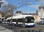 (169'100) - TPG Genve - Nr. 760 - Hess/Hess Gelenktrolleybus am 7. Mrz 2016 in Genve, Place des Vingt-Deux-Cantons