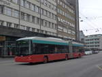 (203'663) - VB Biel - Nr. 55 - Hess/Hess Gelenktrolleybus am 14. April 2019 beim Bahnhof Biel